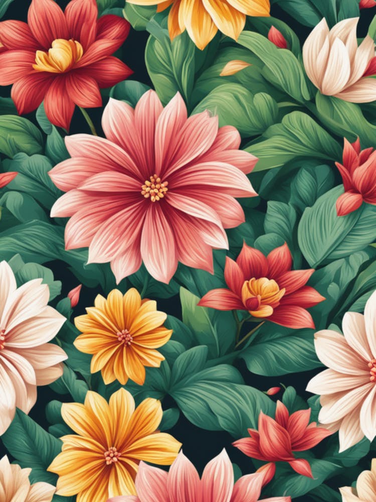Nahtloses Blumenmuster 2
