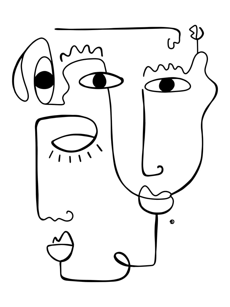 Black And White Faces