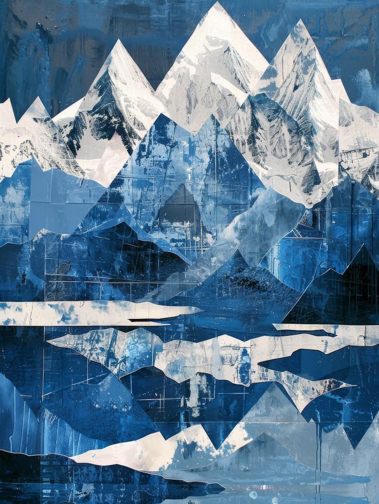 Mountains In Blue