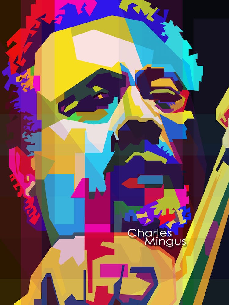 Charles Mingus Jazz Musician Pop Art Wpap