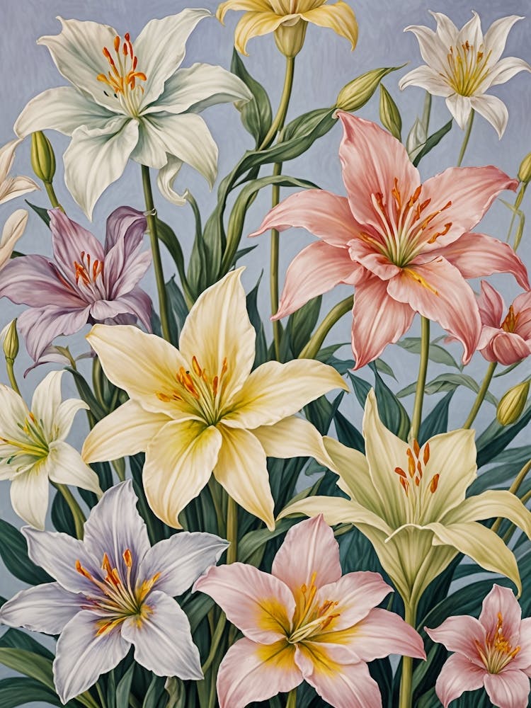 Lilies In Pastel