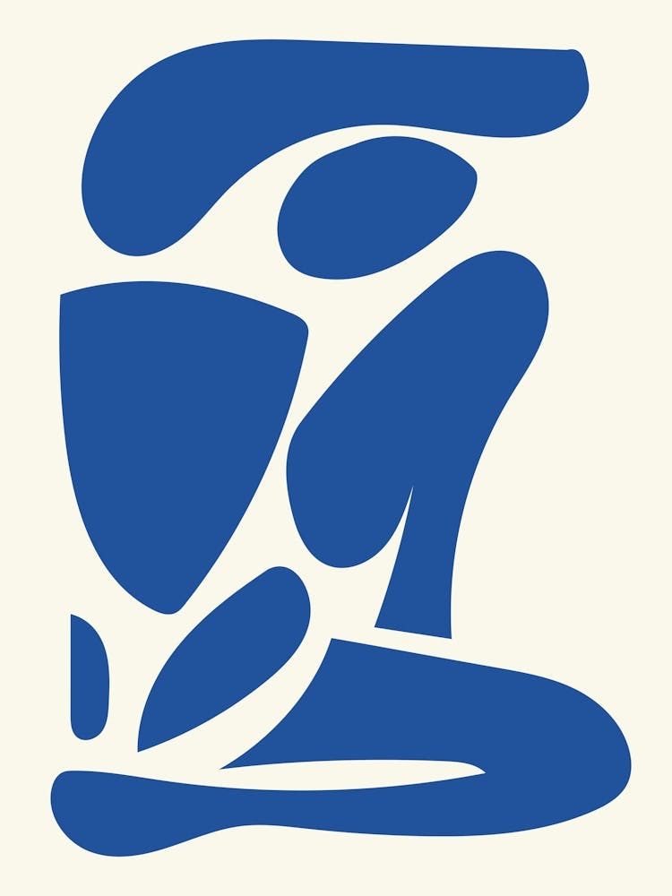 Figure Abstraite Bleue