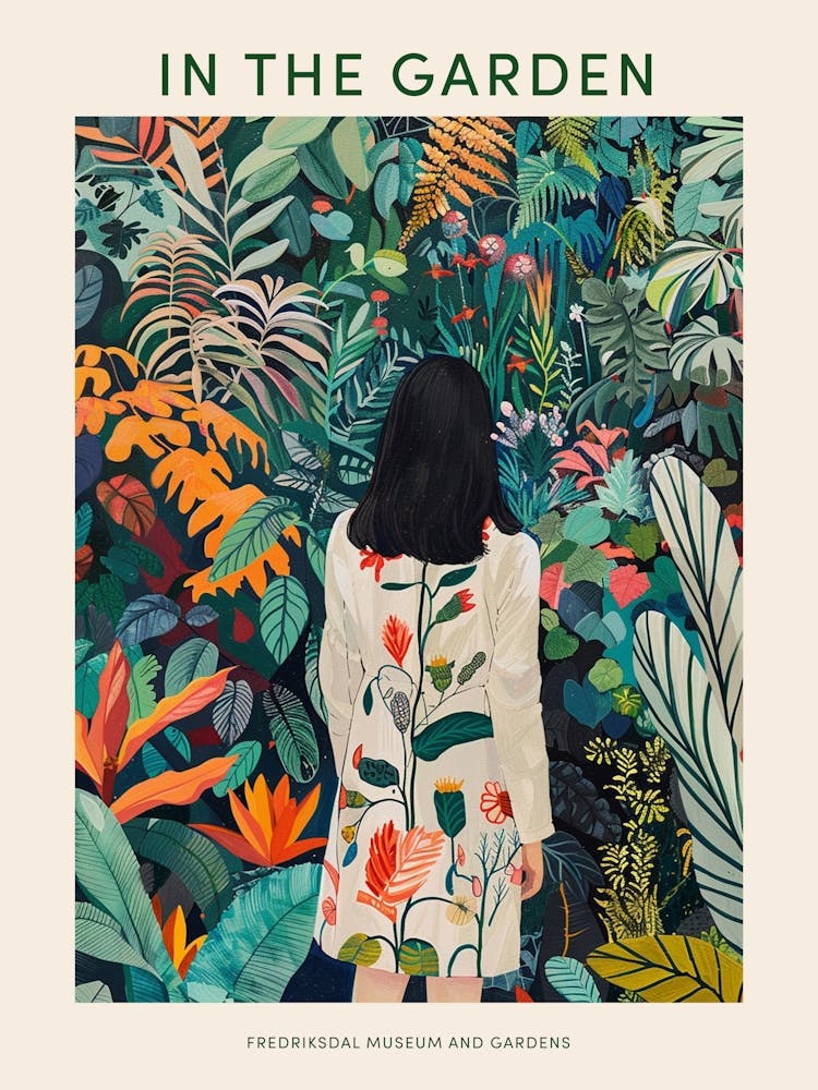 In The Garden Poster Fredriksdal Museum And Gardens Sweden 2