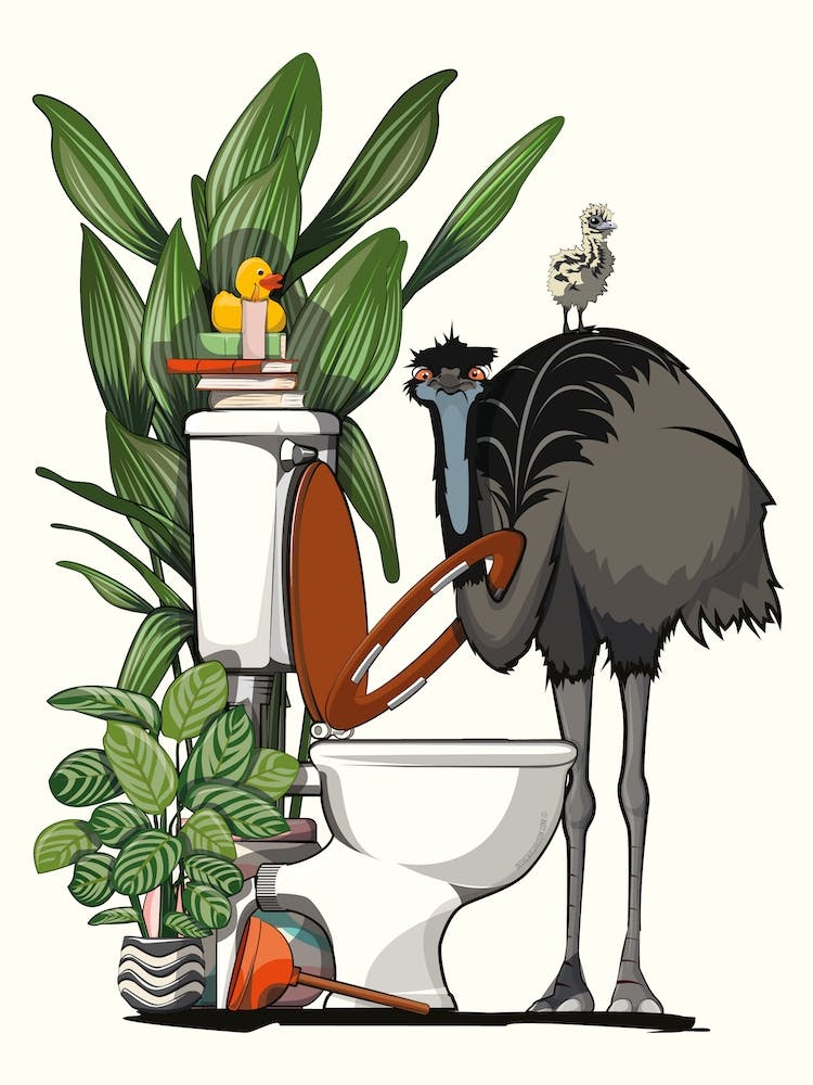 Eum Using Toilet Bathroom
