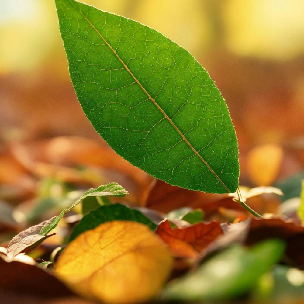 Herbstblatt auf dem Boden