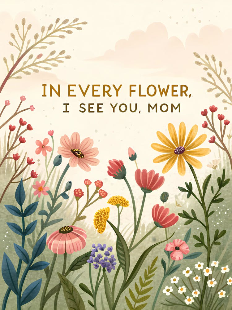 In Every Flower I See You Mom