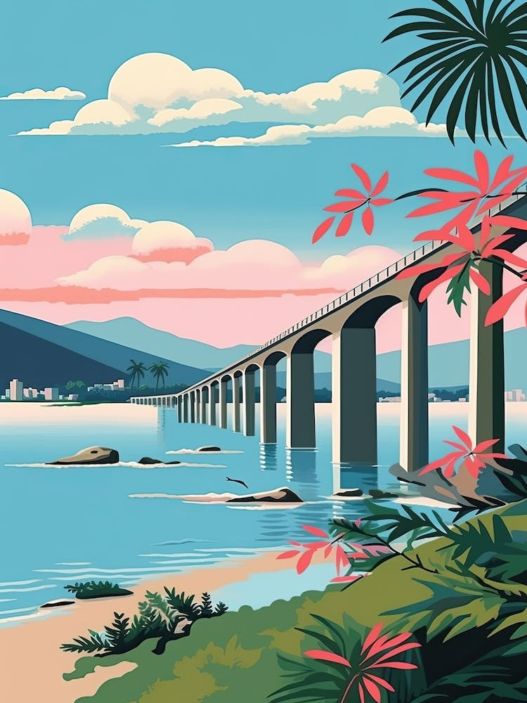 Puente Rio Niteroi, Brazil, Colourful 2