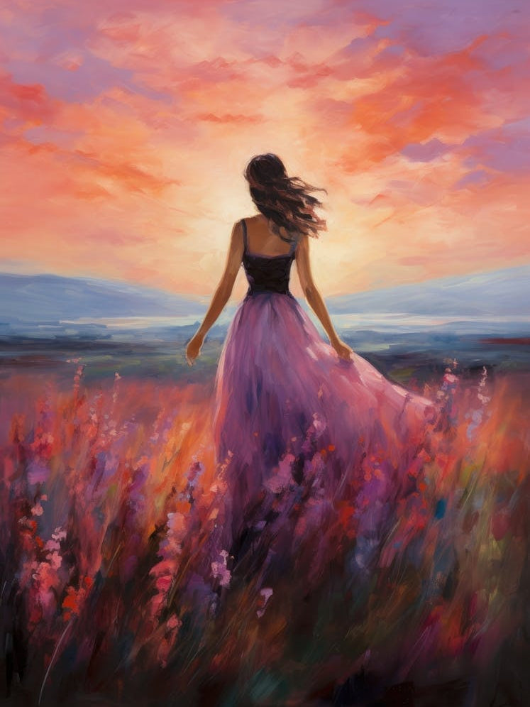 Sunset In The Field 1