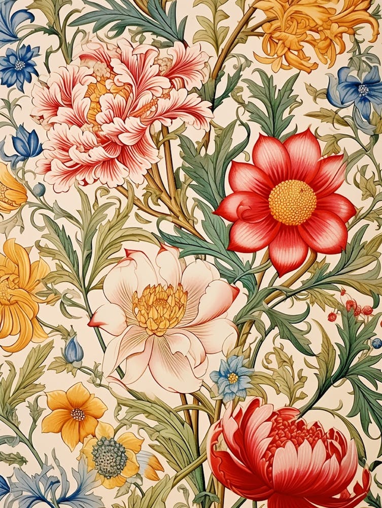 William Morris Floral Wallpaper 10