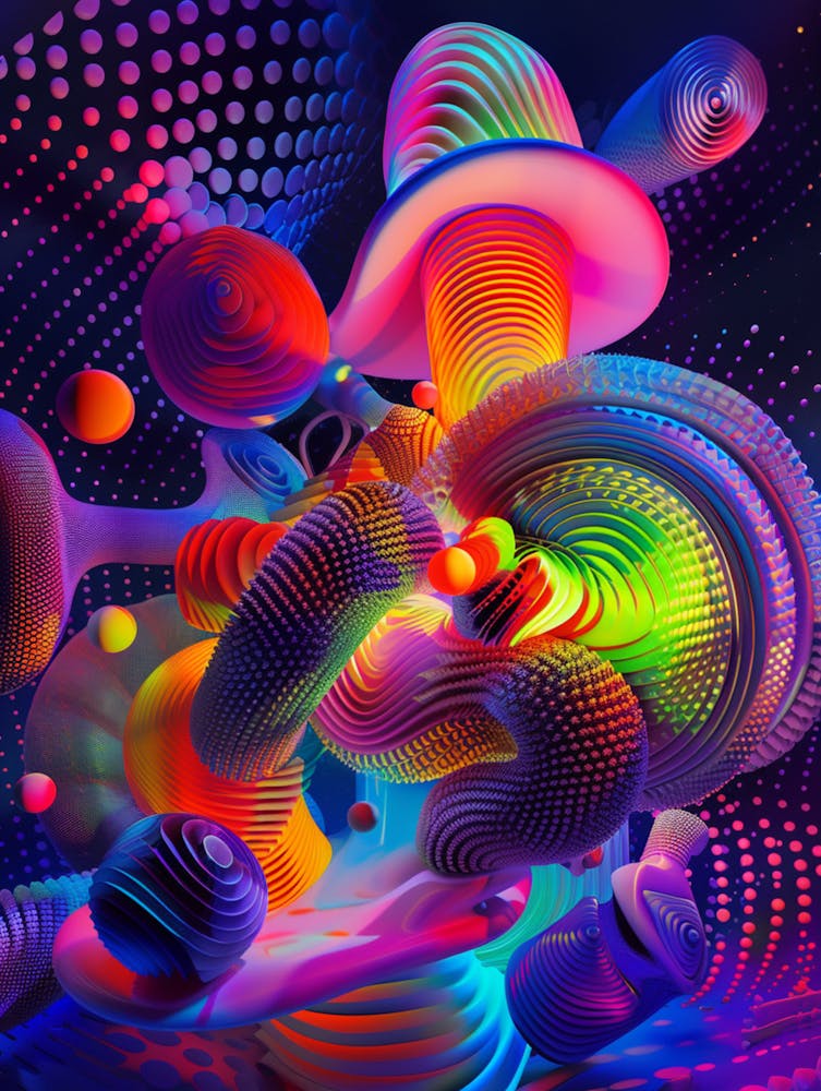 Psychedelic Neon Art