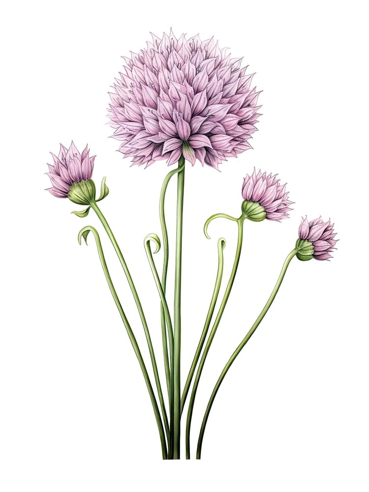 Chives Vintage Botanical Herbs 0