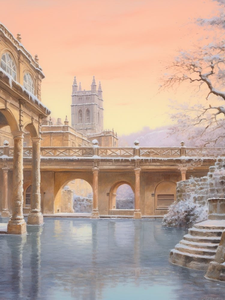 Dreamy Winter Painting Bath United Kingdom 4