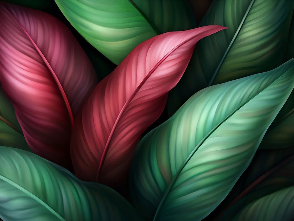 Red And Green Leaves 0003 Tropical 0004 Bp6586 Deep Green Tones No Red Exotic Tropical Leaves Creativ 6b13ba6b 82e2 4a34