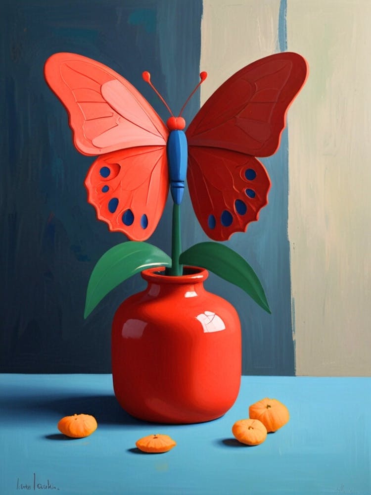 Butterfly In A Vase 1