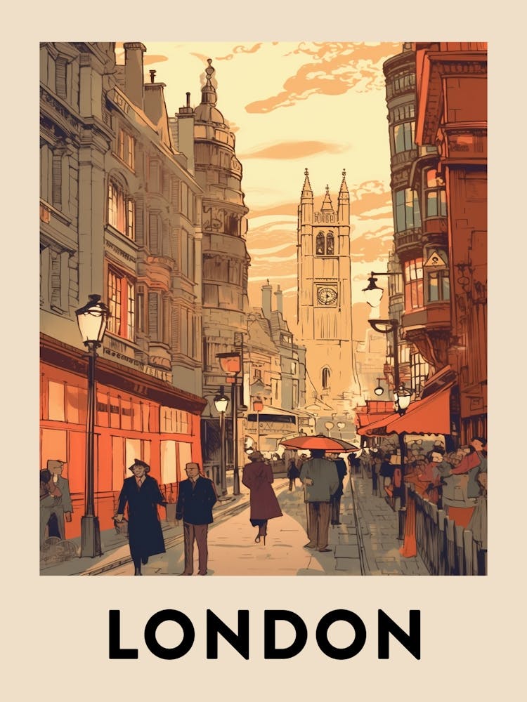 Vintage Travel Poster London 8