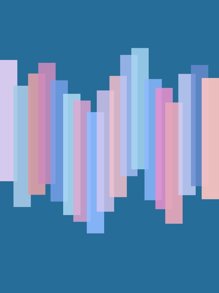 Abstract Lines Geometric Pastels