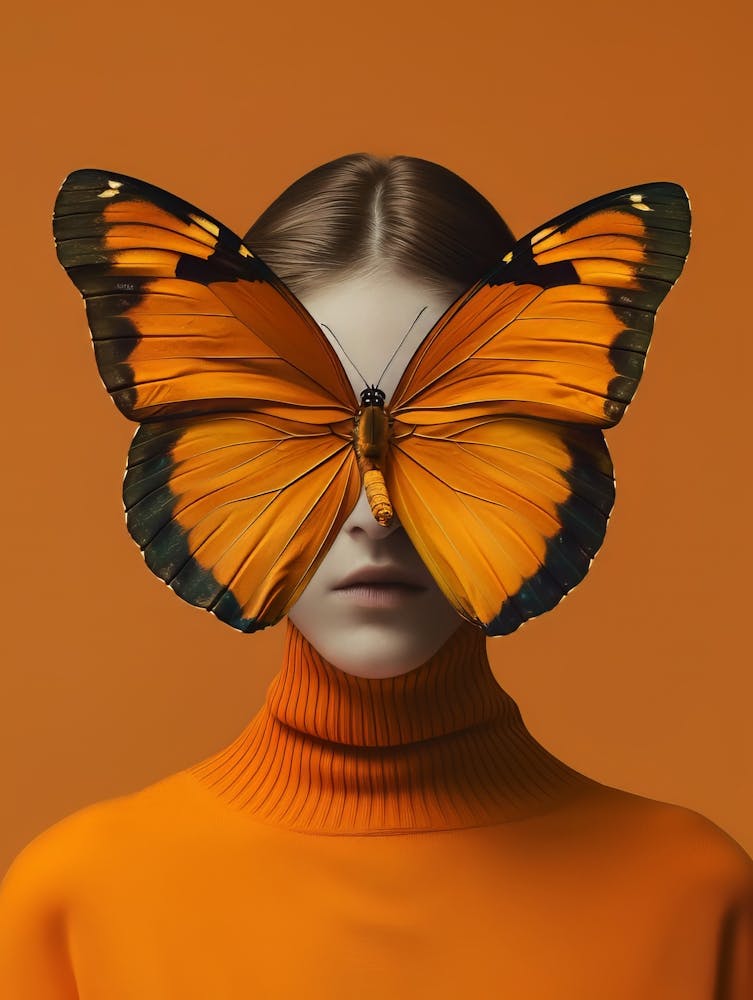2024 May Poster Butterfly Head Girl