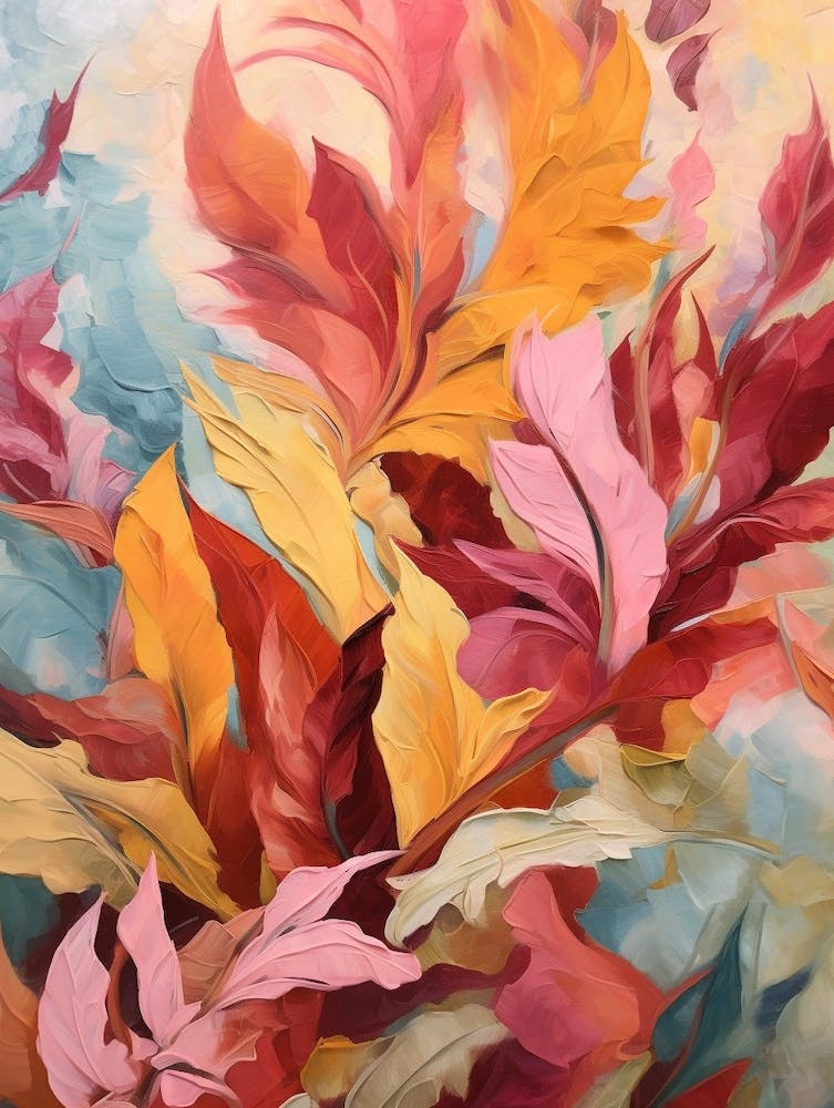 Fall Flower Painting Celosia 1