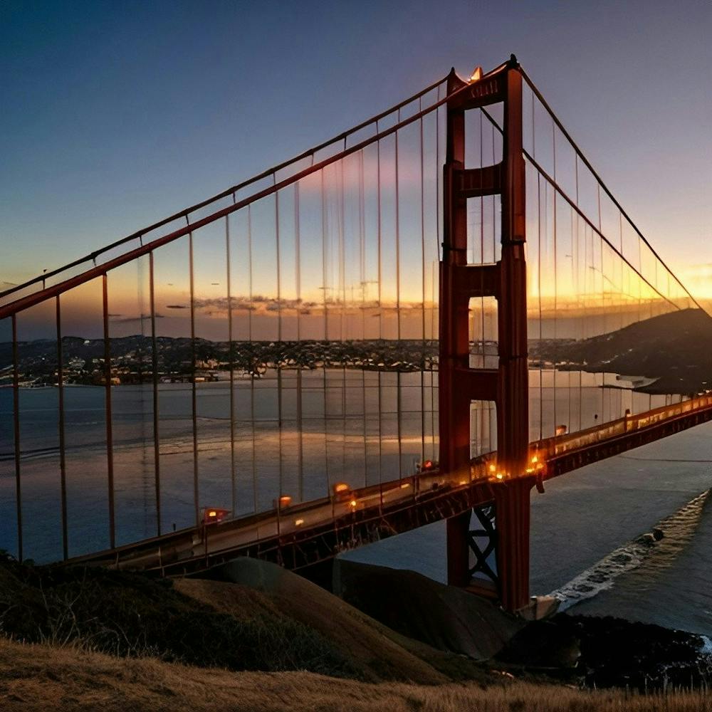 Golden Gate Bridge Sunset