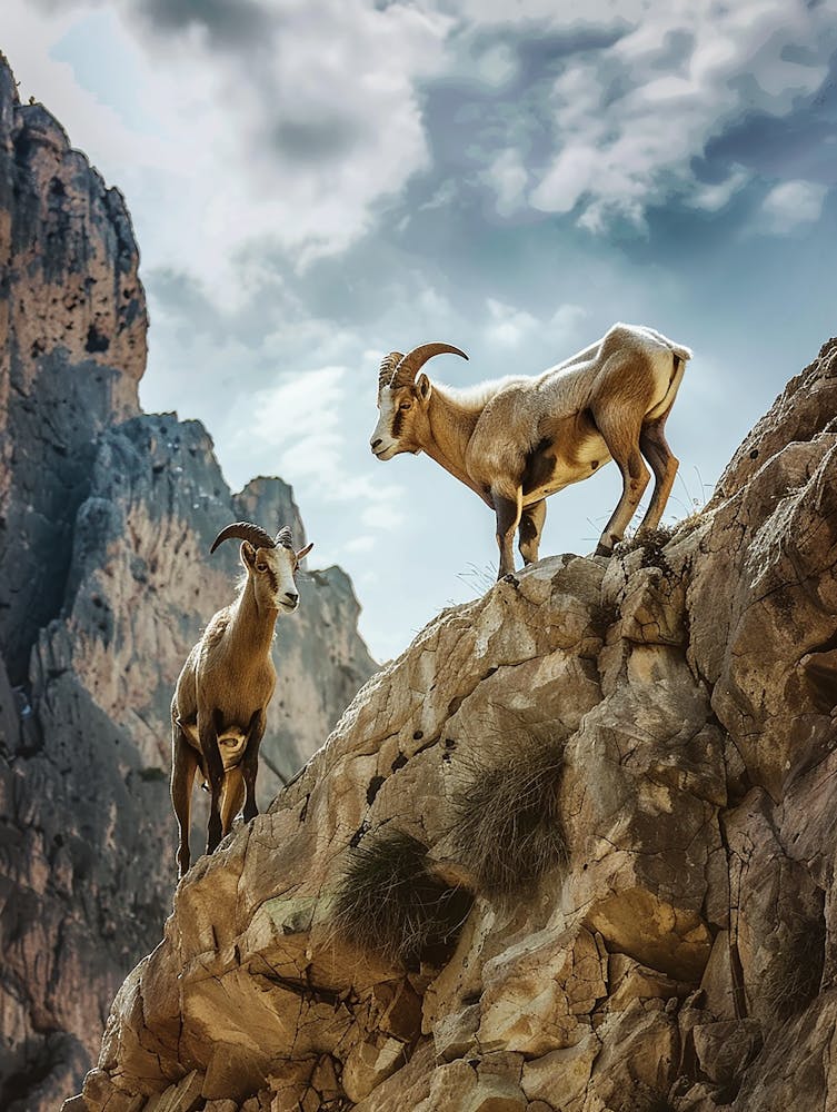 Goats In The Mountains