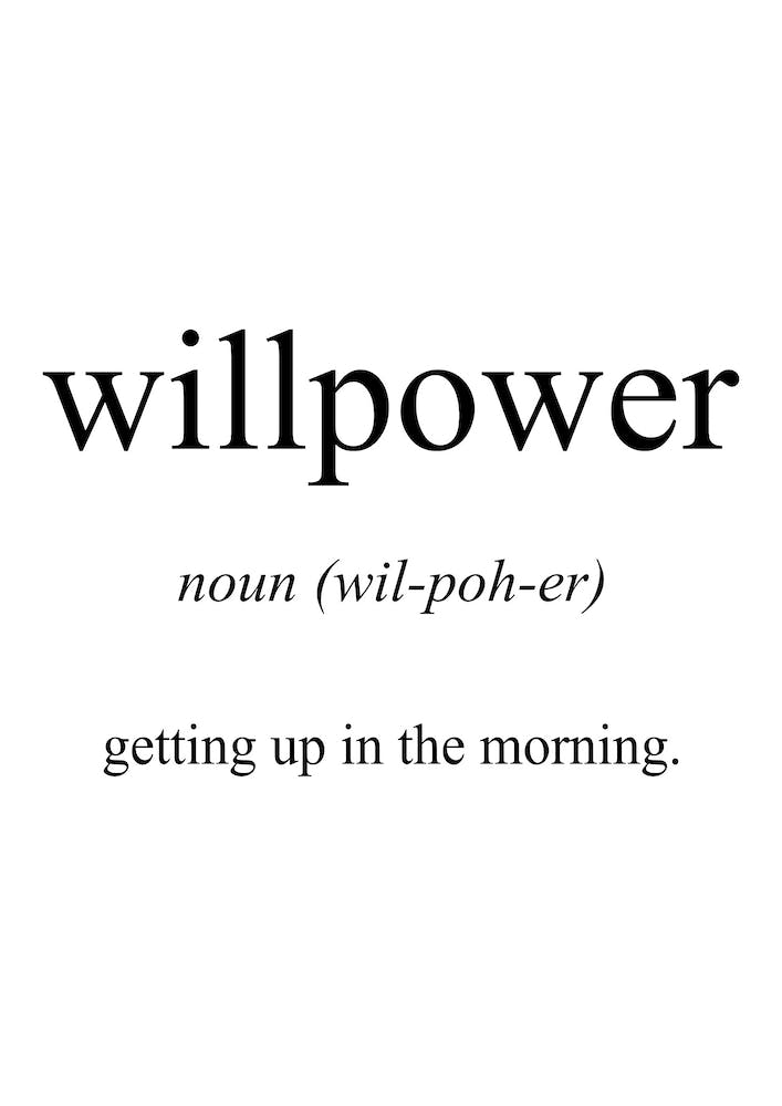 Willpower Meaning