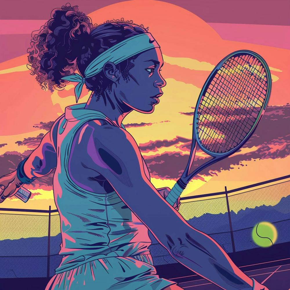 A Tennis Tournament Lofi Illustration 1718671258 4