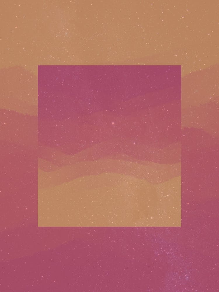 Minimal art abstract watercolor painting Sky on fire
