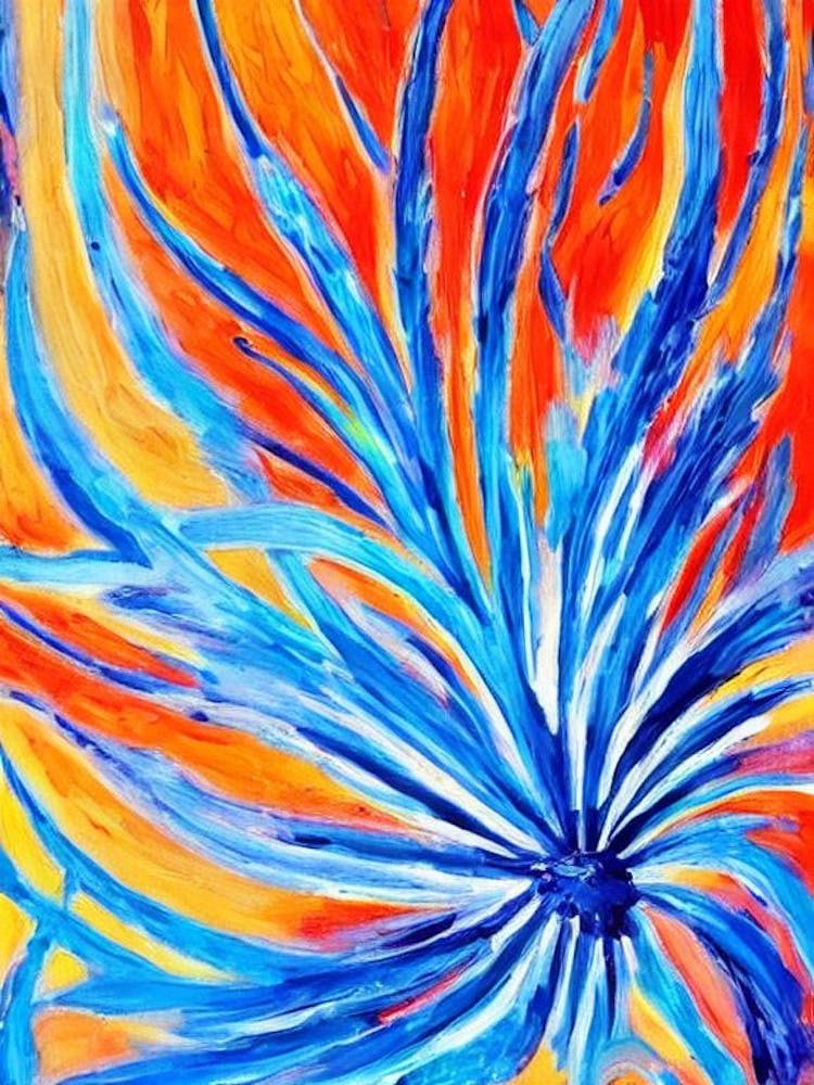 Glaucus Atlanticus (Blue Dragon) II Matisse Inspired