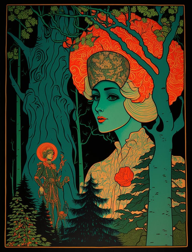 Woman In The Woods 9