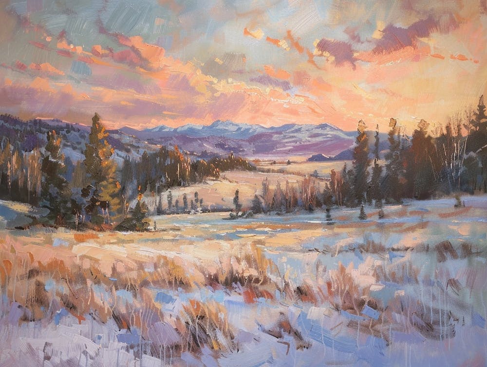 Western Sunset Landscapes Montana 2