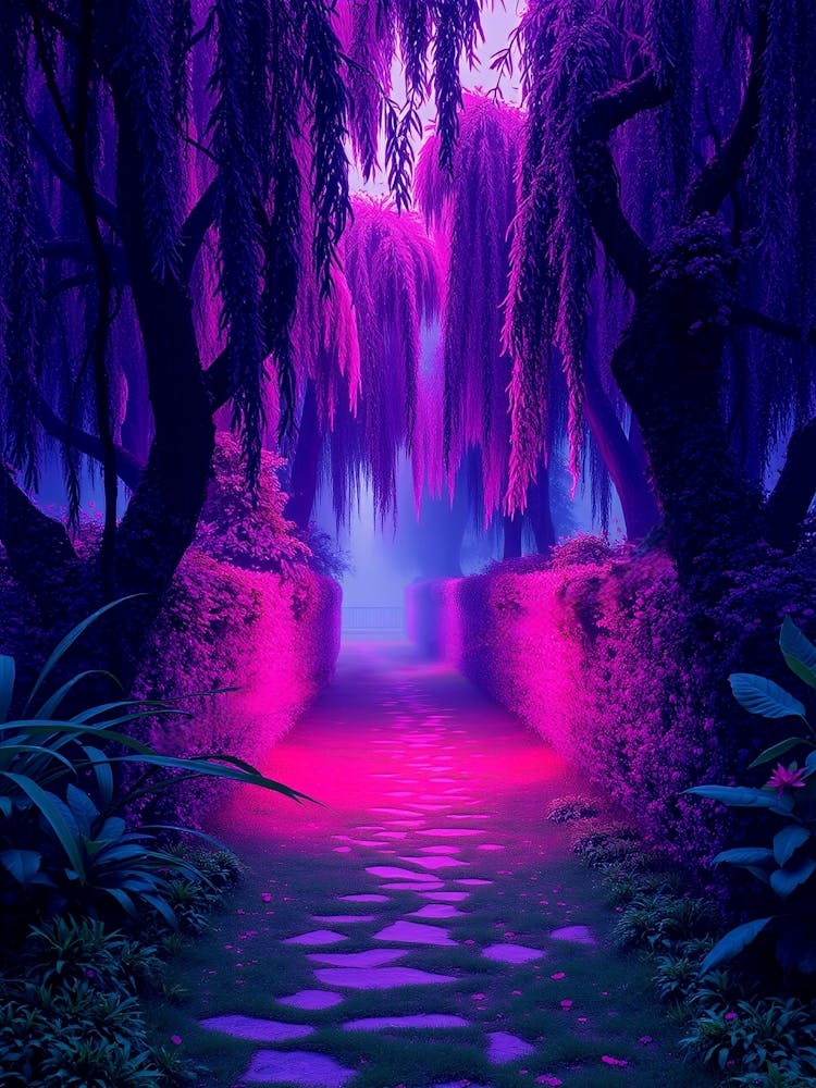 Purple Forest Path