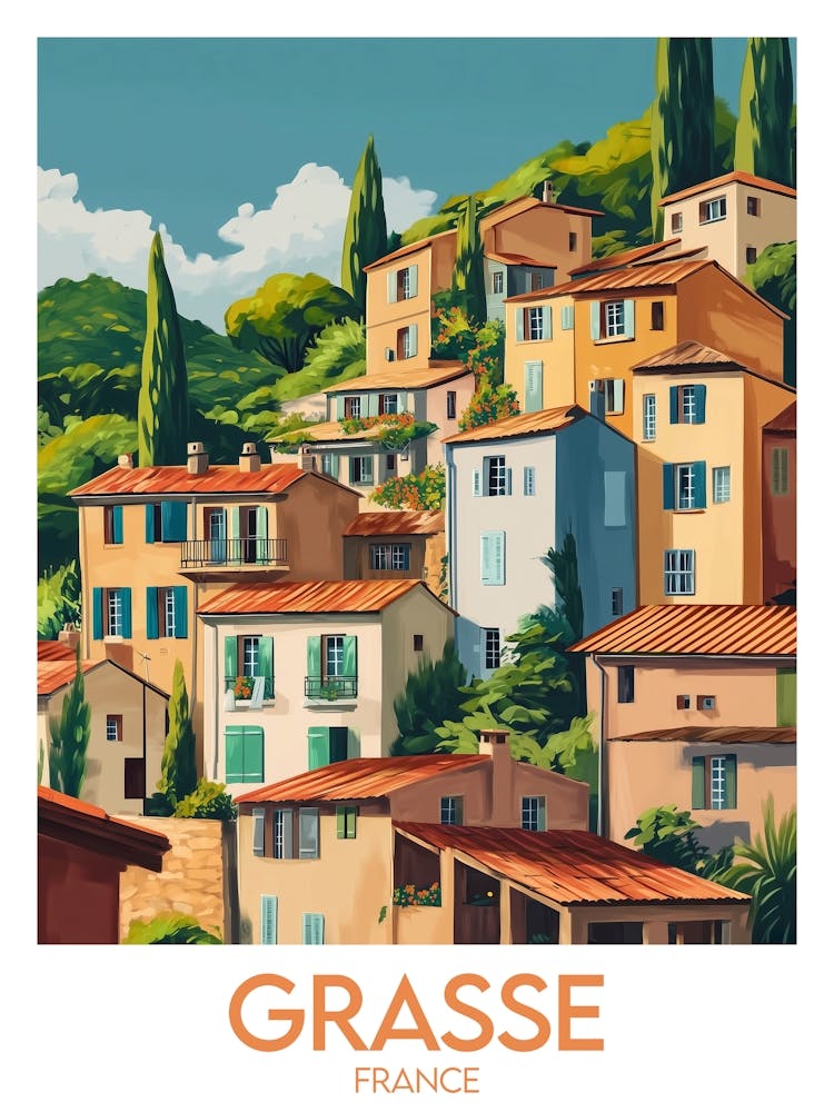 Affiche de voyage Grasse