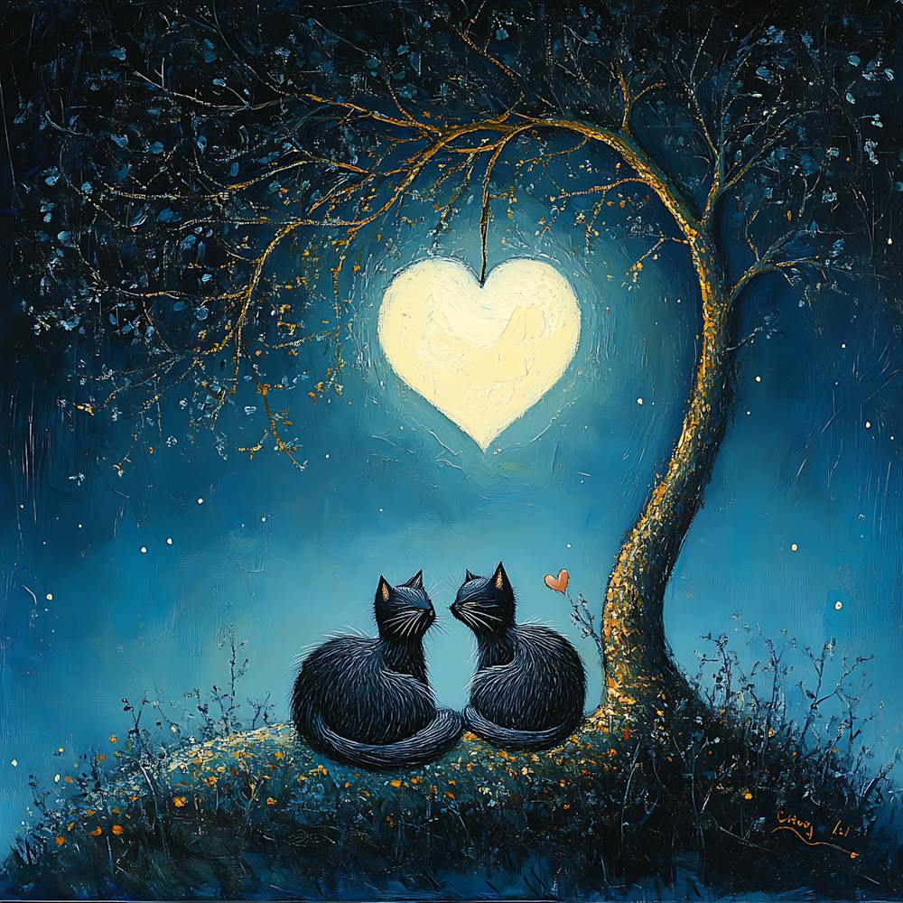 Dreamy Surrealism Cat