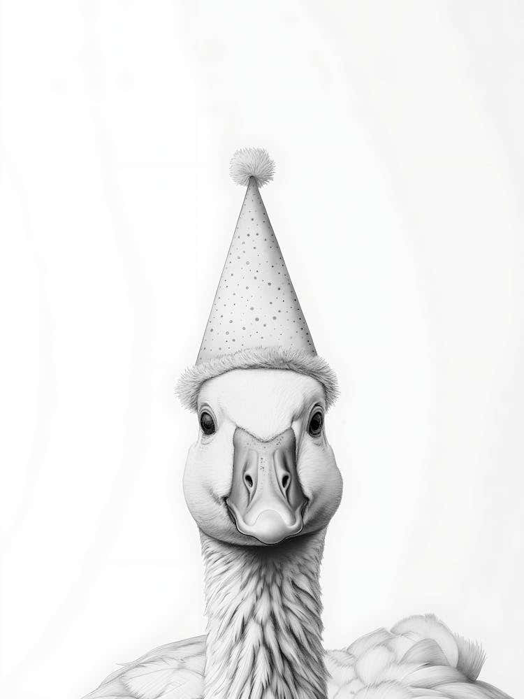 Goose In A Party Hat