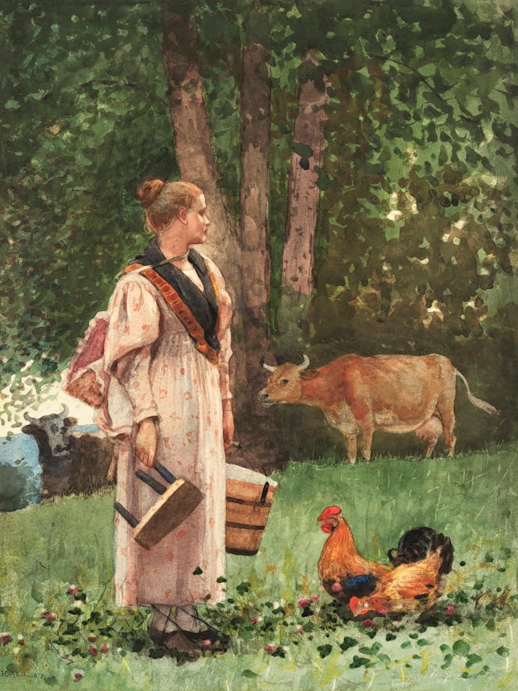 The Milk Maid (1878), Winslow Homer