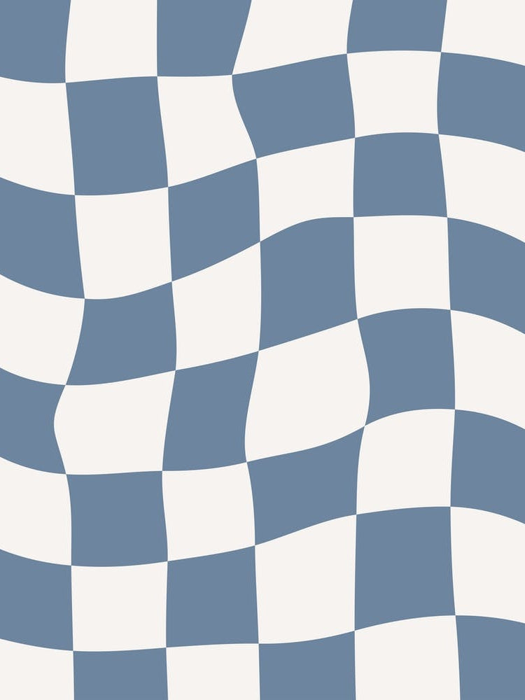 Checkerboard - Dusty Blue