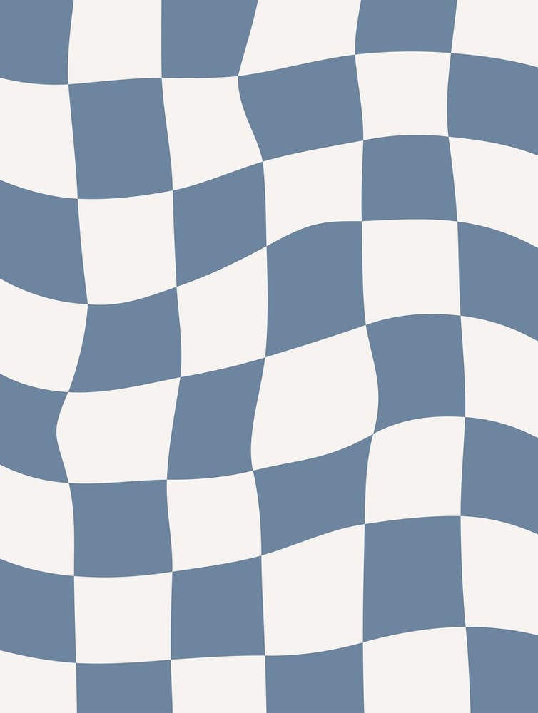 Checkerboard - Dusty Blue