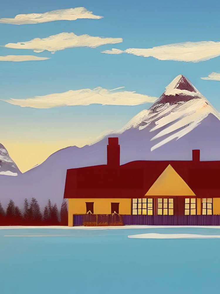 Mountain Lodge Morning