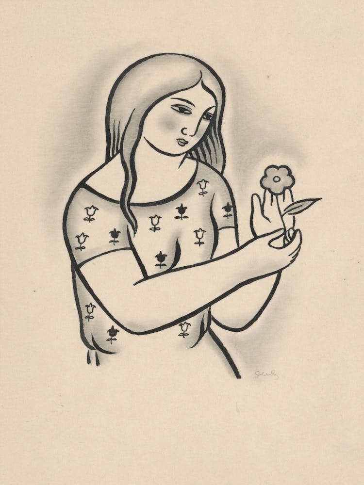 Girl With A Flower, Mikuláš Galanda