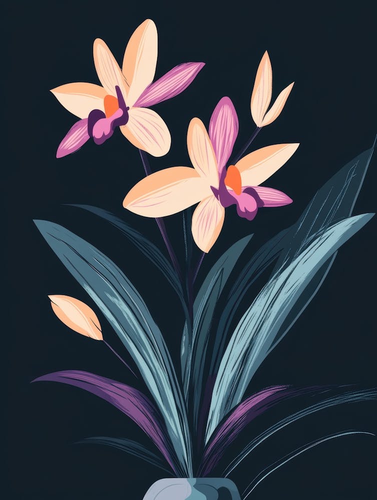 Orchids In A Vase 6