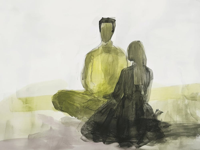 Two People Sitting