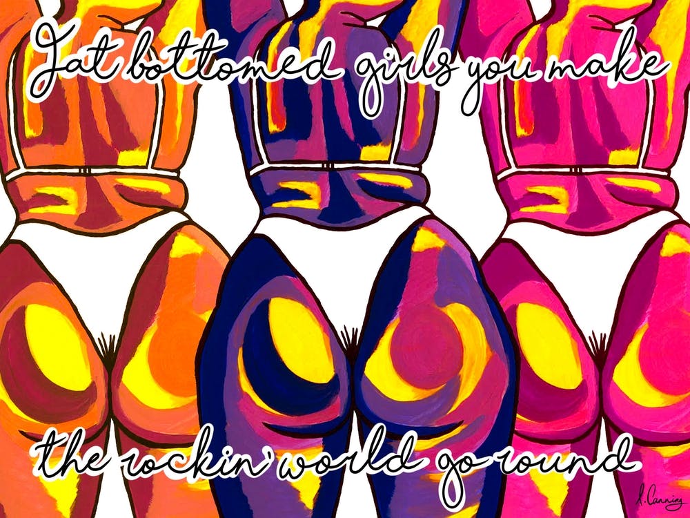 Fat Bottomed Girls Colourful