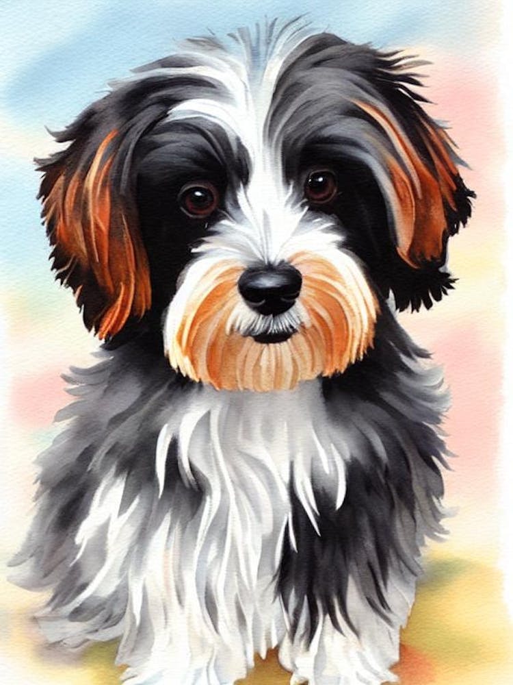 Havanese Watercolour Dog
