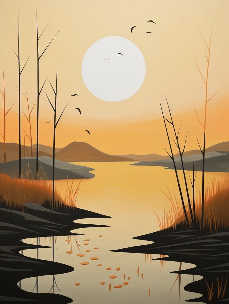 Wetlands Abstract Minimalist 5