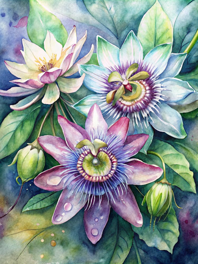 7 Passionflowers With Intricate Patterns (1)
