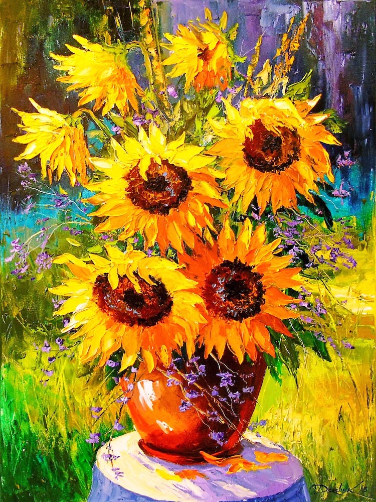Bouquet of sunflowers