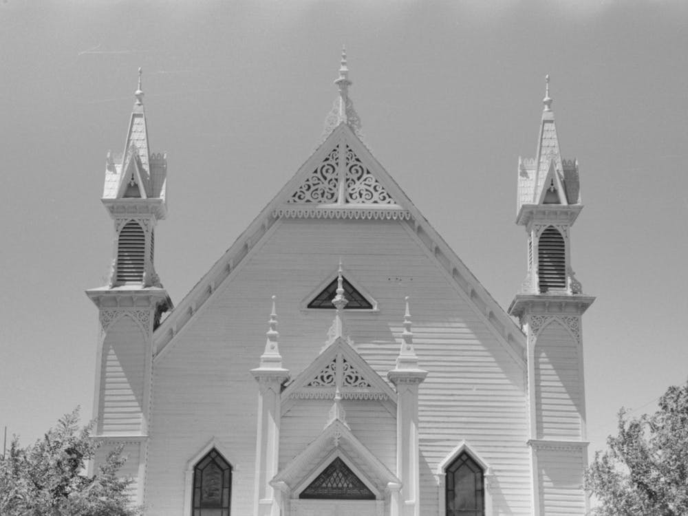 Detail Of Church, Dalhart, Texas By Russell Lee