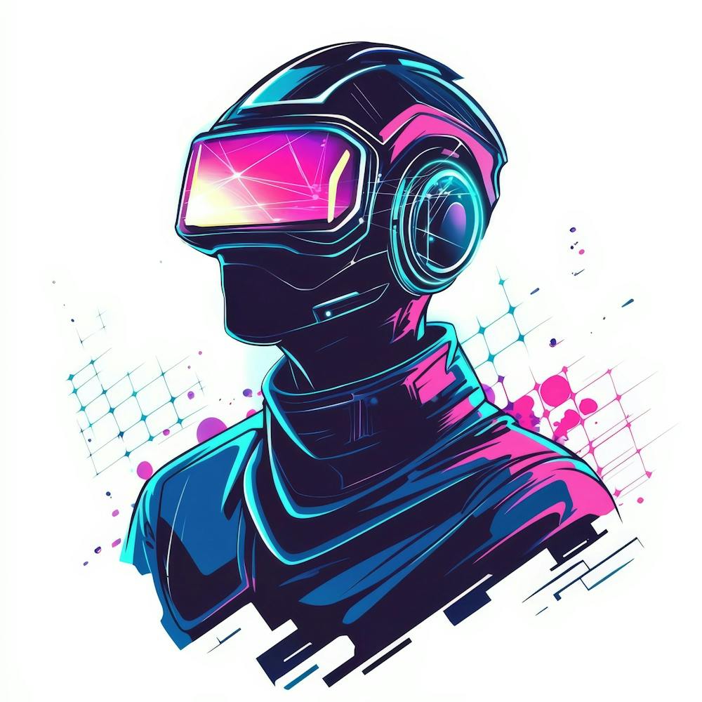 Vr Headset.Generated AI. Wall 14