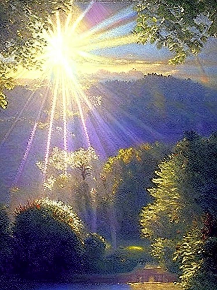 Villa Carlotta, Italy Classic Monet Style Painting