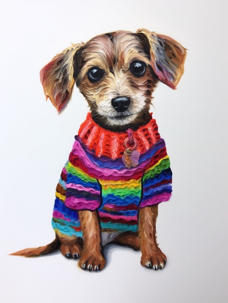 Baby Animal Wearing Sweater Puppy 4